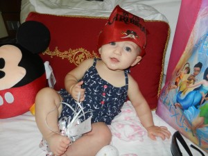 Mira is ready for Pirate night... Arghhh